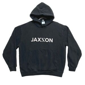 Jaxxon Hoodie Mens Size 2XL Black Sweatshirt Thick Quality Pullover Print